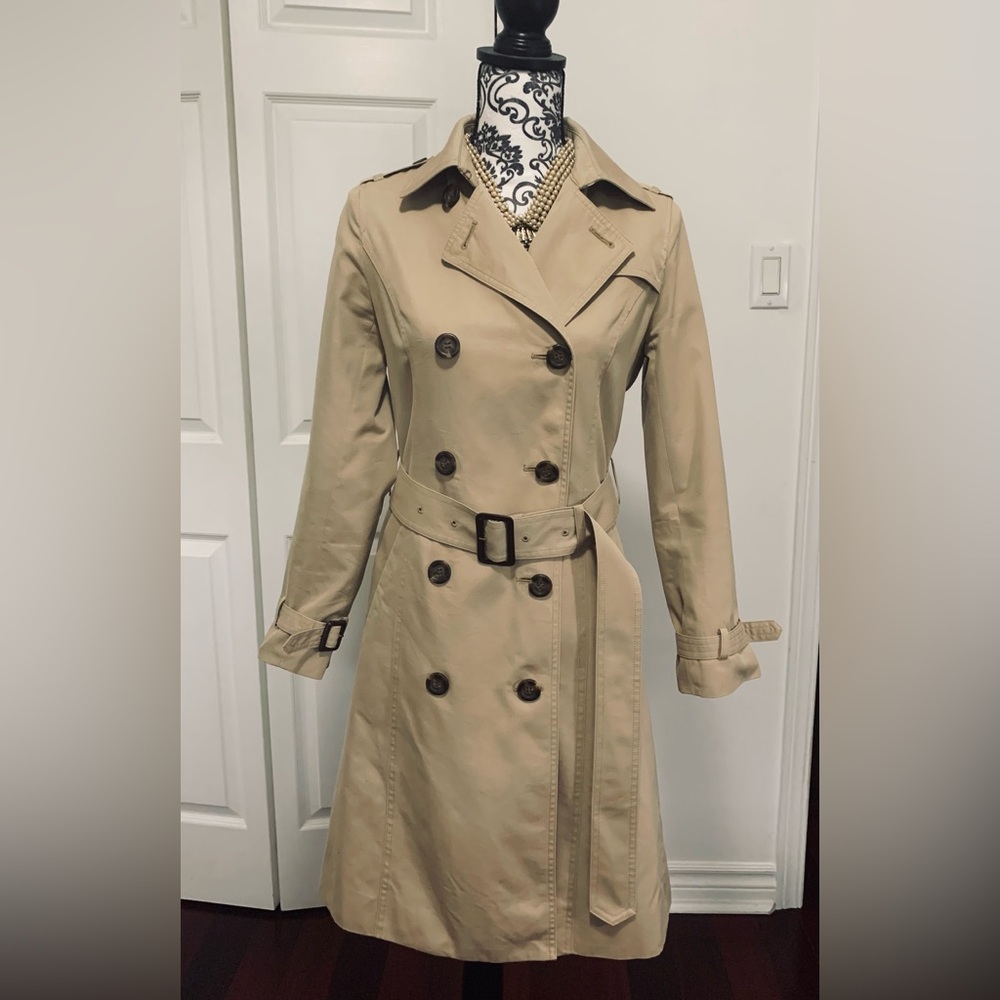 Nano Tan Trench Coat